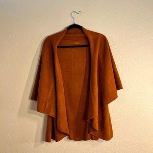 Gorgeous rust knit cape